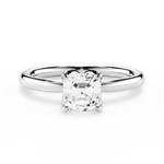 Abigail Asscher Cut Lab Grown Diamond 14Kt White Gold Engagement Ring