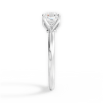 Abigail Asscher Cut Lab Grown Diamond 18Kt White Gold Engagement Ring - View 4