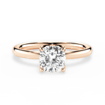 Abigail Cushion Cut Lab Grown Diamond 18Kt Rose Gold Engagement Ring