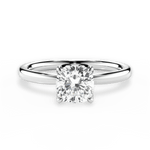 Abigail Cushion Cut Lab Grown Diamond 14Kt White Gold Engagement Ring