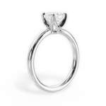 Abigail Cushion Cut Lab Grown Diamond Platinum Engagement Ring - View 3