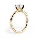 Abigail Cushion Cut Lab Grown Diamond 18Kt Yellow Gold Engagement Ring - View 2