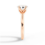 Abigail Oval Cut Lab Grown Diamond 18Kt Rose Gold Engagement Ring - View 4