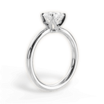 Abigail Oval Cut Lab Grown Diamond Platinum Engagement Ring - View 2