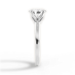 Abigail Oval Cut Lab Grown Diamond Platinum Engagement Ring - View 4