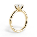 Abigail Oval Cut Lab Grown Diamond 18Kt Yellow Gold Engagement Ring - View 3