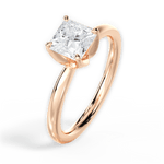 Abigail Princess Cut Lab Grown Diamond 18Kt Rose Gold Engagement Ring - View 4