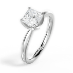 Abigail Princess Cut Lab Grown Diamond 14Kt White Gold Engagement Ring - View 3