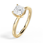 Abigail Princess Cut Lab Grown Diamond 18Kt Yellow Gold Engagement Ring - View 2