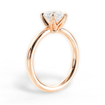 Abigail Pear Cut Lab Grown Diamond 18Kt Rose Gold Engagement Ring - View 2