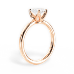 Abigail Radiant Cut Lab Grown Diamond 18Kt Rose Gold Engagement Ring - View 3
