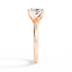 Abigail Radiant Cut Lab Grown Diamond 18Kt Rose Gold Engagement Ring - View 2