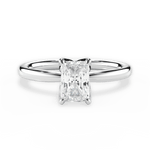 Abigail Radiant Cut Lab Grown Diamond Platinum Engagement Ring