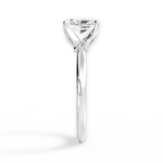 Abigail Radiant Cut Lab Grown Diamond 18Kt White Gold Engagement Ring - View 2