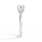 Abigail Round Cut Lab Grown Diamond 18Kt White Gold Engagement Ring - View 4