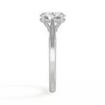 Angie Oval Cut Lab Grown Diamond 14Kt White Gold Engagement Ring - View 4