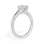 Angie Pear Cut Lab Grown Diamond 14Kt White Gold Engagement Ring - View 3