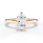 Allison Marquise Cut Lab Grown Diamond 18Kt Rose Gold Engagement Ring