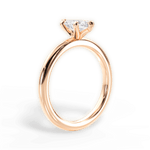 Allison Marquise Cut Lab Grown Diamond 18Kt Rose Gold Engagement Ring - View 2