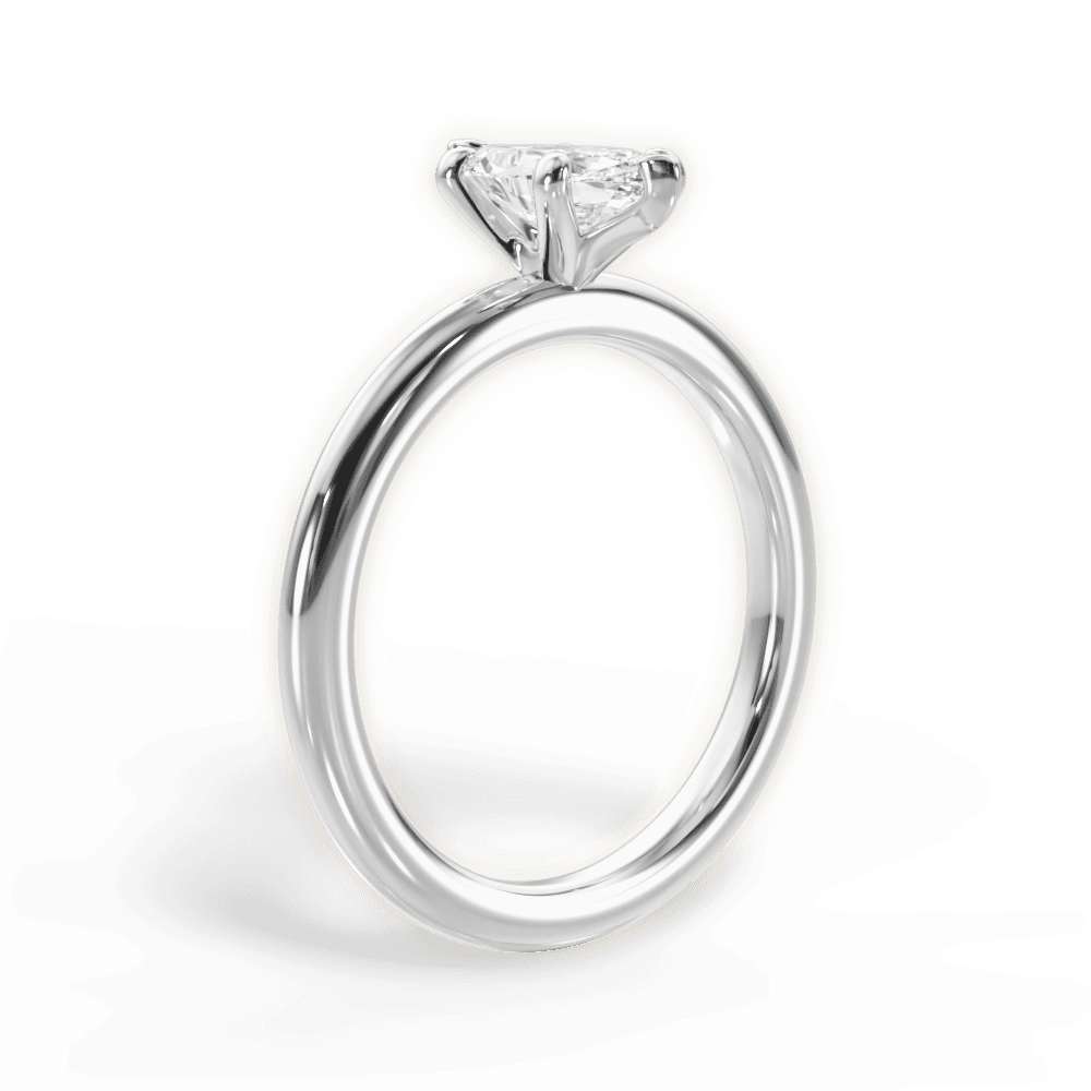 Allison Marquise Cut Lab Grown Diamond 18Kt White Gold Engagement Ring - View 3