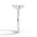 Allison Marquise Cut Lab Grown Diamond 14Kt White Gold Engagement Ring - View 4