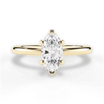 Allison Marquise Cut Lab Grown Diamond 18Kt Yellow Gold Engagement Ring