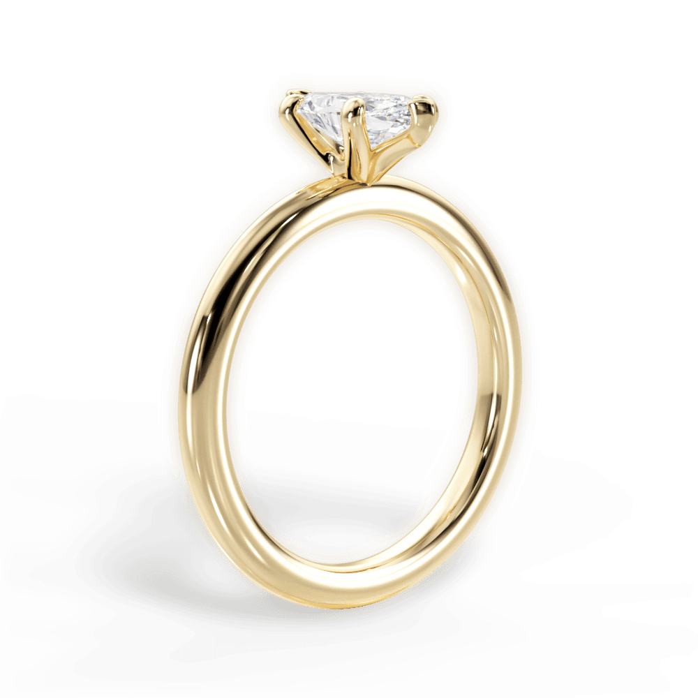 Allison Marquise Cut Lab Grown Diamond 18Kt Yellow Gold Engagement Ring - View 3