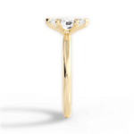 Allison Marquise Cut Lab Grown Diamond 18Kt Yellow Gold Engagement Ring - View 2