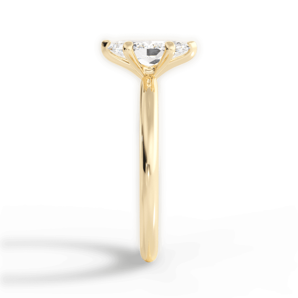 Allison Marquise Cut Lab Grown Diamond 18Kt Yellow Gold Engagement Ring - View 2