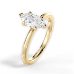Allison Marquise Cut Lab Grown Diamond 18Kt Yellow Gold Engagement Ring - View 4