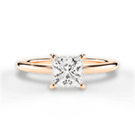 Allison Princess Cut Lab Grown Diamond 18Kt Rose Gold Engagement Ring