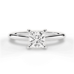Allison Princess Cut Lab Grown Diamond 18Kt White Gold Engagement Ring