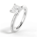 Allison Princess Cut Lab Grown Diamond Platinum Engagement Ring - View 3