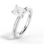 Allison Radiant Cut Lab Grown Diamond 14Kt White Gold Engagement Ring - View 2