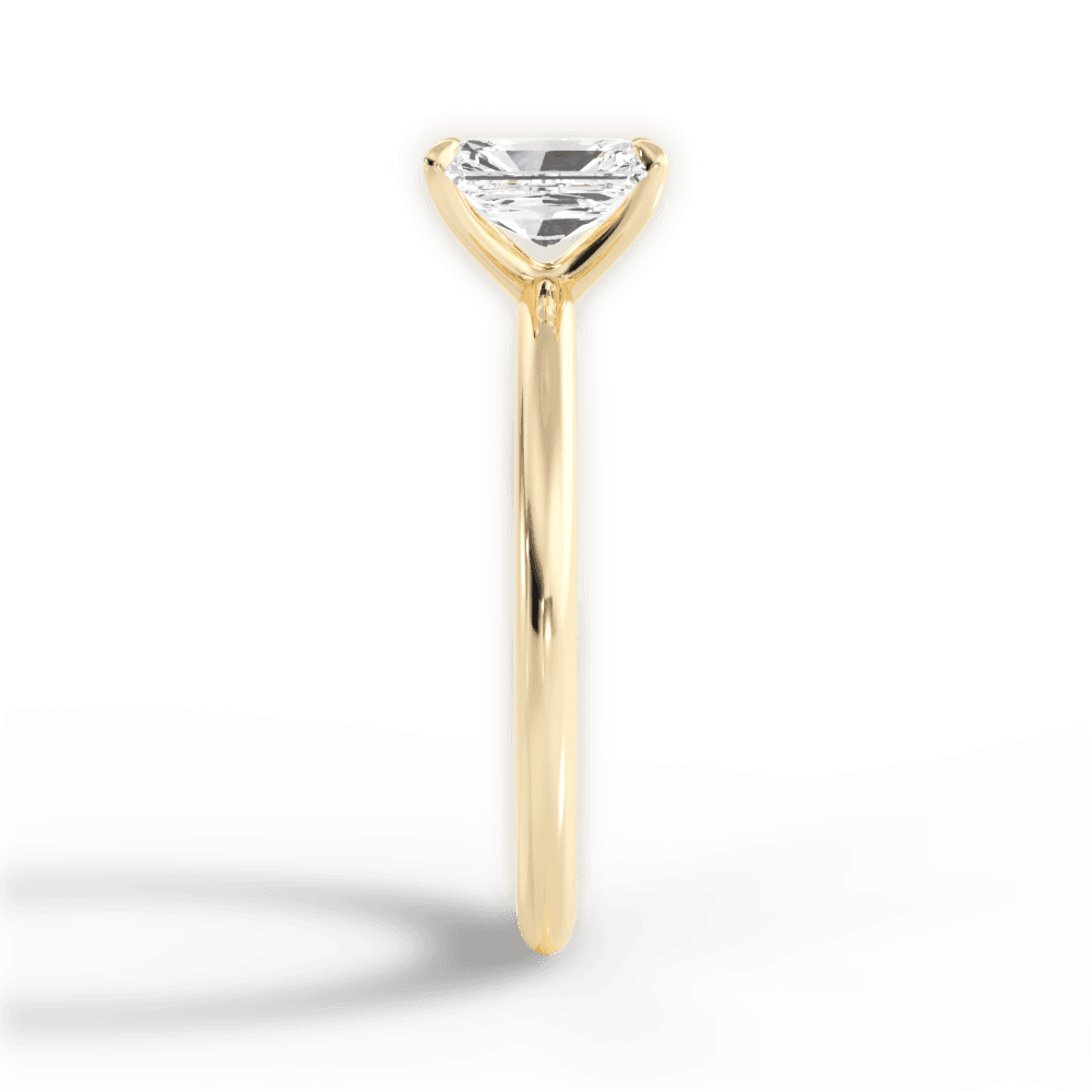 Allison Radiant Cut Lab Grown Diamond 18Kt Yellow Gold Engagement Ring - View 2