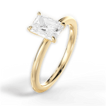 Allison Radiant Cut Lab Grown Diamond 18Kt Yellow Gold Engagement Ring - View 4