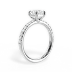 Elsie Asscher Cut Lab Grown Diamond Platinum Engagement Ring - View 3
