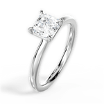 Angela Asscher Cut Lab Grown Diamond Platinum Engagement Ring - View 3