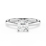 Angela Asscher Cut Lab Grown Diamond Platinum Engagement Ring