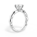 Aaliyah Cushion Cut Lab Grown Diamond Platinum Engagement Ring - View 4
