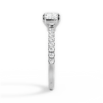 Elsie Cushion Cut Lab Grown Diamond 18Kt White Gold Engagement Ring - View 3