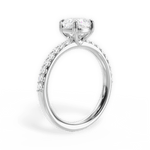 Elsie Cushion Cut Lab Grown Diamond Platinum Engagement Ring - View 4
