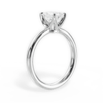 Abigail Emerald Cut Lab Grown Diamond 14Kt White Gold Engagement Ring - View 4