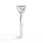 Abigail Emerald Cut Lab Grown Diamond 14Kt White Gold Engagement Ring - View 3