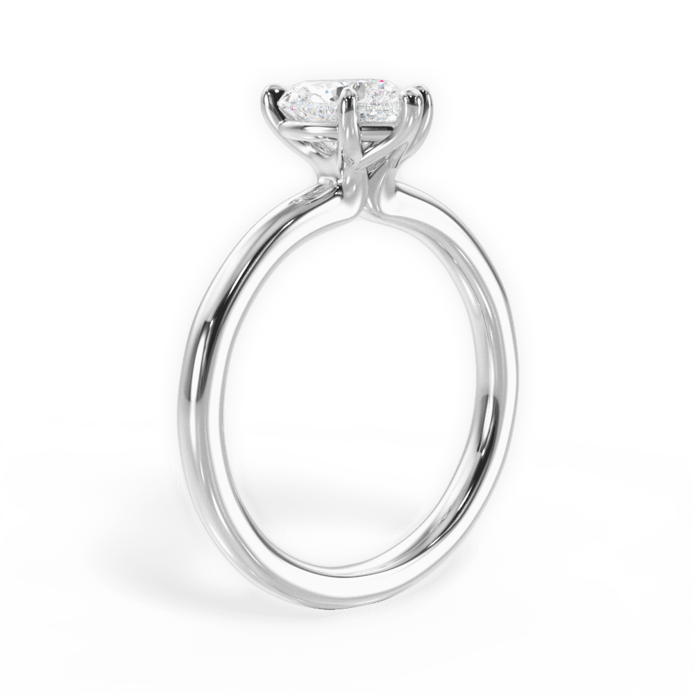 Angela Heart Cut Lab Grown Diamond 14Kt White Gold Engagement Ring - View 4