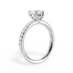Elsie Heart Cut Lab Grown Diamond Platinum Engagement Ring - View 4