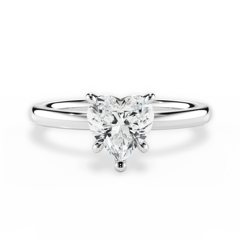 Angela Heart Cut Lab Grown Diamond 18Kt White Gold Engagement Ring