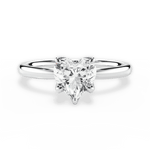 Abigail Heart Cut Lab Grown Diamond 18Kt White Gold Engagement Ring