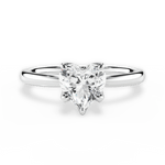 Abigail Heart Cut Lab Grown Diamond 14Kt White Gold Engagement Ring