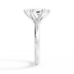 Abigail Marquise Cut Lab Grown Diamond 18Kt White Gold Engagement Ring - View 2